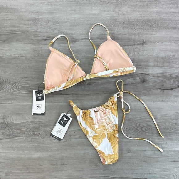 ☀️RIP CURL☀️ NAMOTU FIXED TRI NAMOTU SKIMPY PANT BIKINI SET - Picture 12 of 15